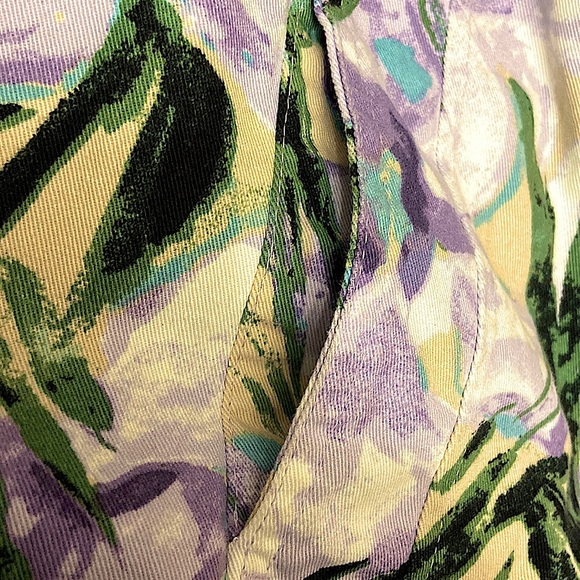 JM Collection Plus Size 24W Cotton 100% Long Sleeves Button Up Abstract Jacket - Picture 8 of 8